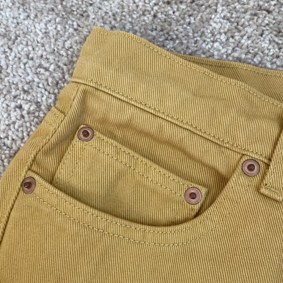 Doen ‘Diana’ Denim Jean Palomino Gold Fish‎ Pop Yellow 25 NWT NEW Mustard Jeans - Picture 7 of 12